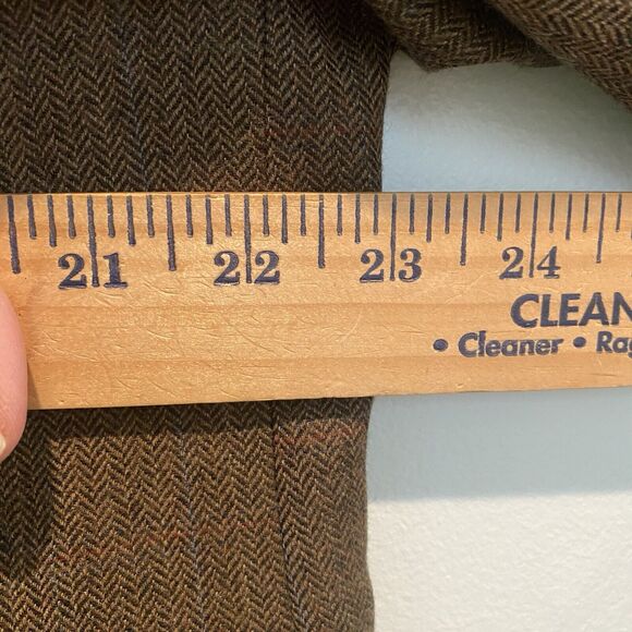 Ralph Lauren LRL Suit Jacket 46S Brown 100% Wool Blazer Sports Coat Herringbone - Picture 11 of 16